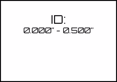 Picture for category ID: 0.000" - 0.500" 