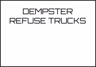 Picture for category DEMPSTER REFUSE TRUCKS