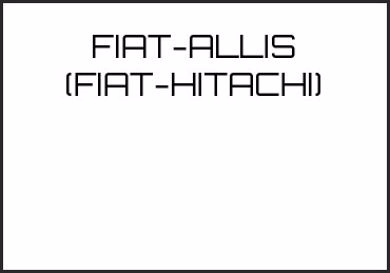 Picture for category FIAT-ALLIS (FIAT-HITACHI)
