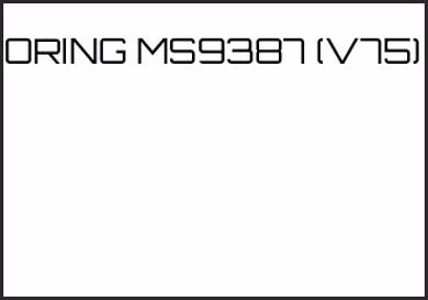 Picture for category ORING MS9387 (V75)