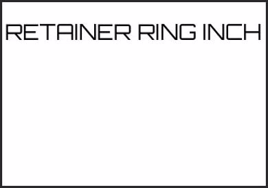 Picture for category RETAINER RING INCH