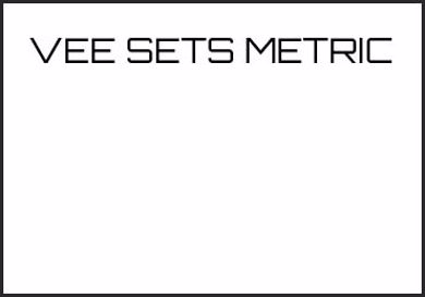 Picture for category VEE SETS METRIC