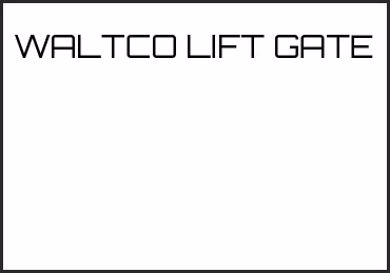Picture for category WALTCO LIFT GATE