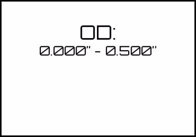 Picture for category OD: 0.000" - 0.500" 