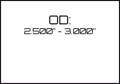 Picture for category OD: 2.500" - 3.000" 