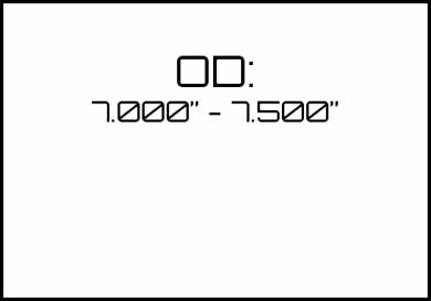 Picture for category OD: 7.000" - 7.500" 