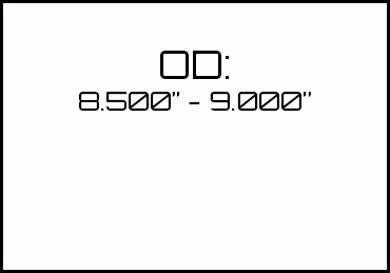 Picture for category OD: 8.500" - 9.000" 