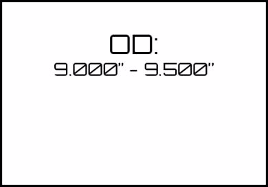 Picture for category OD: 9.000" - 9.500" 