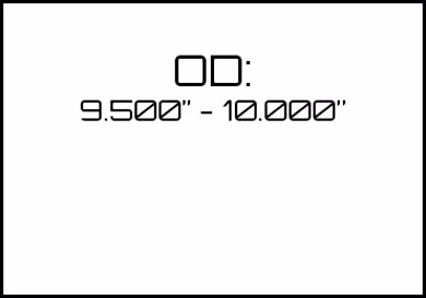 Picture for category OD: 9.500" - 10.000" 