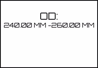 Picture for category OD: 240.00 MM - 260.00 MM