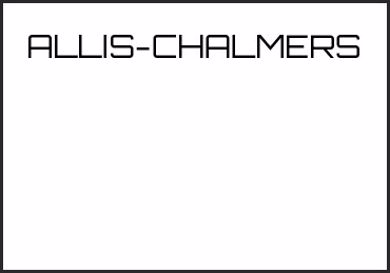 Picture for category ALLIS-CHALMERS