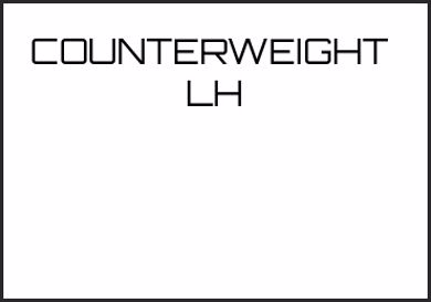 Picture for category COUNTERWEIGHT  LH