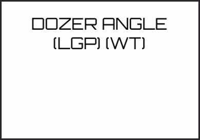 Picture for category DOZER ANGLE (LGP) (WT)