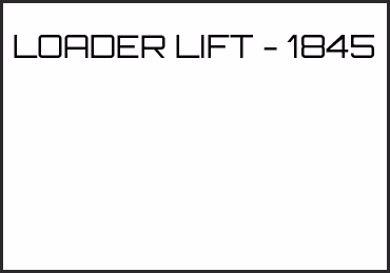 Picture for category LOADER LIFT - 1845