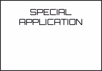 Picture for category SPECIAL  APPLICATION