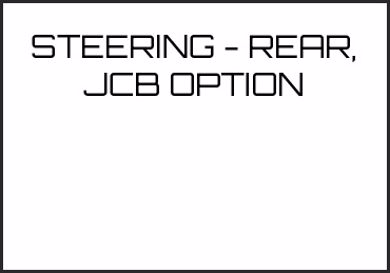 Picture for category STEERING - REAR, JCB OPTION