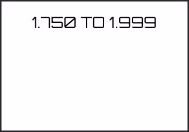 Picture for category 1.750 TO 1.999