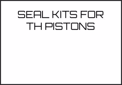 Picture for category SEAL KITS FOR TH PISTONS