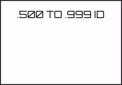 Picture for category .500 TO .999 ID