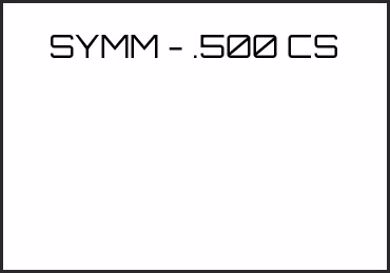 Picture for category SYMM - .500 CS