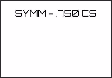 Picture for category SYMM - .750 CS