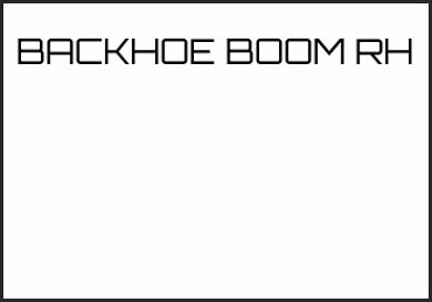 Picture for category BACKHOE BOOM RH