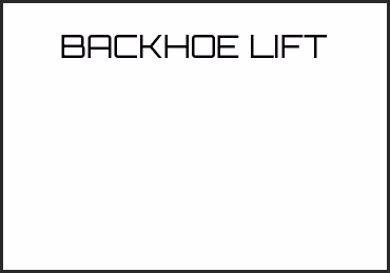 Picture for category BACKHOE LIFT