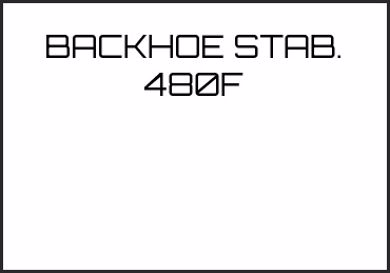 Picture for category BACKHOE STAB. 480F