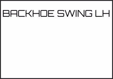 Picture for category BACKHOE SWING LH