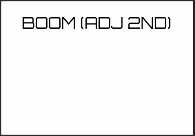 Picture for category BOOM (ADJ 2ND)