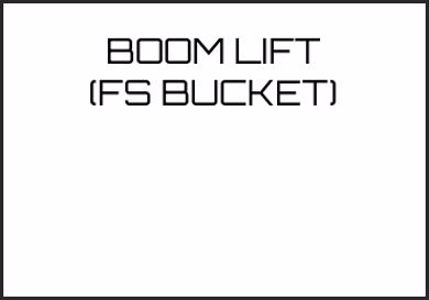 Picture for category BOOM LIFT (FS BUCKET)