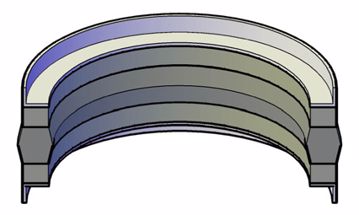 Picture of PISTON SEAL 3-PC METRIC