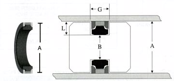 Picture of PISTON SEAL 4-PC METRIC